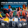 LED Camping Lantern Collapsible Battery Powered Set of 4