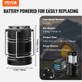 LED Camping Lantern Collapsible Battery Powered Set of 4