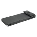 Folding Sofa Bed, 3-in-1 Foldable Couch Bed with 2 Pillows and Washable Cover, 25D High Density Memory Foam Convertible Sleeper Chair Bed, Futon Couch for Living Room, Bedroom, Dark Grey(SINGLE)