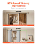 Bi-Fold Barn Door Hardware Track Kit 64