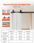 Bi-Fold Barn Door Hardware Track Kit 40