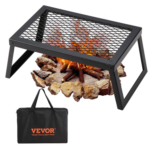 Folding Campfire Grill Portable Steel Outdoor BBQ Camping Fire Pit