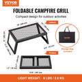 Folding Campfire Grill Portable Steel Outdoor BBQ Camping Fire Pit