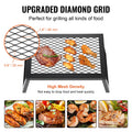 Folding Campfire Grill Portable Steel Outdoor BBQ Camping Fire Pit