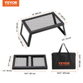 Folding Campfire Grill Portable Steel Outdoor BBQ Camping Fire Pit