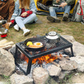 Folding Campfire Grill Portable Steel Outdoor BBQ Camping Fire Pit
