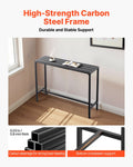 Outdoor Bar Table 120cm Rectangle Waterproof Metal Patio Counter