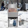 Maple Syrup Evaporator Pan 76x41cm Stainless Steel Boiling Valve