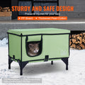 Heated Cat House Large 900D Oxford Foldable w/ Temperature Control