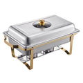 VEVOR Chafing Dish 4Qt 2 Pack Stainless Steel Buffet Warmer Catering