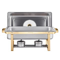 Chafing Dish 8Qt 4 Pack Stainless Steel Buffet Warmer Catering Server