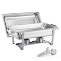 Chafing Dish 2 Pack 8Qt Fullsize Stainless Steel Buffet Pan