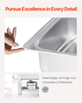 8Qt Chafing Dish 4 Pack Stainless Steel Rectangle Buffet