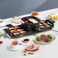 Smokeless Hot Pot Grill 2300W 2-in-1 Electric BBQ Removable Pot