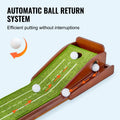 Golf Putting Mat 1 Hole Indoor Training Auto Ball Return Alignment