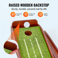 Golf Putting Mat 1 Hole Indoor Training Auto Ball Return Alignment