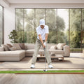Golf Putting Mat 1 Hole Indoor Training Auto Ball Return Alignment