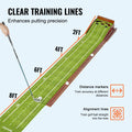 Golf Putting Mat 5 Hole Indoor Green Auto Ball Return Practice Aid