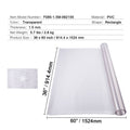 Plastic Table Cover, 36 x 60 Inch 1.5 mm Thick Frosted Table Protector, Rectangle PVC Desk Mat, Waterproof & Easy Cleaning Desk Pad Tablecloth, for Office Dresser Dining Room Table Night Stand