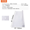 Plastic Table Cover 40x60 Inch 1.5mm Clear PVC Desk Pad