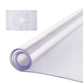 Plastic Table Cover, 42 x 60 Inch 2.0 mm Thick Clear Table Protector, Rectangle PVC Desk Mat, Waterproof & Easy Cleaning Desk Pad Tablecloth, for Office Dresser Dining Room Table Night Stand
