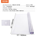 Clear PVC Table Protector 42x72