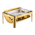 Roll Top Chafing Dish 9Qt Stainless Steel Buffet Catering Warmer