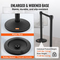 Crowd Control Stanchions 6-Pack Retractable Queue Barriers 6.5FT