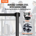 Crowd Control Stanchions 2-Pack 11FT Black Retractable Belt Queue