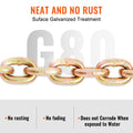 Binder Chain 2222kg G80 Tow Chain Tie Down Grab Hooks Galvanized