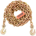 Binder Chain 2222kg G80 Tow Chain Tie Down Grab Hooks Galvanized
