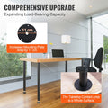 Adjustable Desk Legs 711mm Steel Set 4 544kg Heavy Duty Black