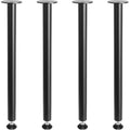 Adjustable Desk Legs 711mm Steel Set 4 544kg Heavy Duty Black