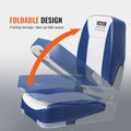 Boat Seat Fold-Down Low Back Fishing Chair Sponge Padded 2 Pack