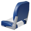 Boat Seat Fold-Down Low Back Fishing Chair Sponge Padded 2 Pack