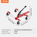 Wheel Dolly 1500kg Set of 4 Car Jack Heavy Duty Auto Repair
