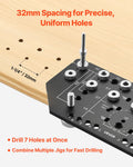 Shelf Pin Jig Hinge Jig 2in1 Aluminum Drill Template Cabinet Hardware