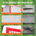 Golf Practice Net 10.8x7ft Portable Driving Range Indoor Outdoor