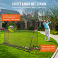 Golf Practice Net 10.8x7ft Portable Driving Range Indoor Outdoor
