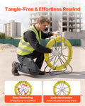 Fish Tape Fiberglass 152M 6.3MM Duct Rodder Wire Puller Stand