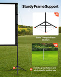 100 Inch Projector Screen with Stand 16:9 4K HD Portable Tripod