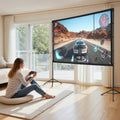 100 Inch Projector Screen with Stand 16:9 4K HD Portable Tripod