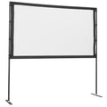 80 Inch Projector Screen with Stand 16:9 4K HD Indoor Outdoor