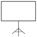 80 Inch Projector Screen 16:9 4K HD Tripod Stand Portable