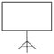 80 Inch Projector Screen 16:9 4K HD Tripod Stand Portable