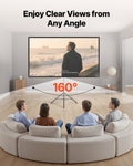 80 Inch Projector Screen 16:9 4K HD Tripod Stand Portable