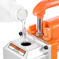 18.93 L Vacuum Chamber with Pump, 3.5 CFM 99 L/min, Single Stage Vacuum Pump, Stainless Steel Degassing Chamber Kit, Tempered Glass Lid, 1.5 m Hose, for Stabilizing Wood Degassing Silicone Resin