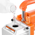 11.36 L Vacuum Chamber with Pump, 3.5 CFM 99 L/min, Single Stage Vacuum Pump, Stainless Steel Degassing Chamber Kit, Tempered Glass Lid, 1.5 m Hose, for Stabilizing Wood Degassing Silicone Resin