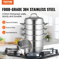 Dumpling Steamer Stainless Steel 5L 30cm Pot Gas Electric Stove
