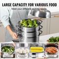 Dumpling Steamer Stainless Steel 5L 30cm Pot Gas Electric Stove